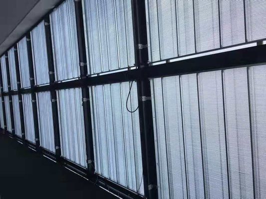 P10.4 fabbrica di vetro di Shenzhen dello schermo di visualizzazione del LED di pubblicità schermo trasparente di alluminio del Governo LED del video