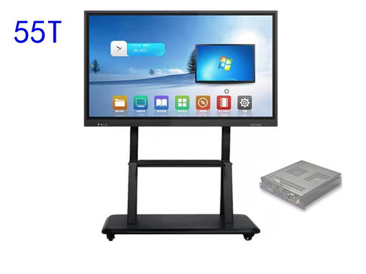 Schermo di visualizzazione LCD del bordo astuto di tocco TV con il PC Windows e la fabbrica di Shenzhen di pollice del sistema 55T di Android