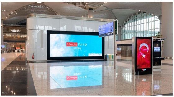 Fabbrica di Shenzhen dello schermo del contrassegno LED di Digital di scossa della visualizzazione di uso LED dell'aeroporto grande anti