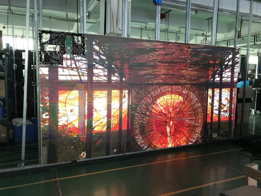 Parete del Dado-caso dell'allume che monta la fabbrica durevole di Shenzhen del basso consumo energetico schermo dell'interno resistente da 8 chilogrammi LED del video